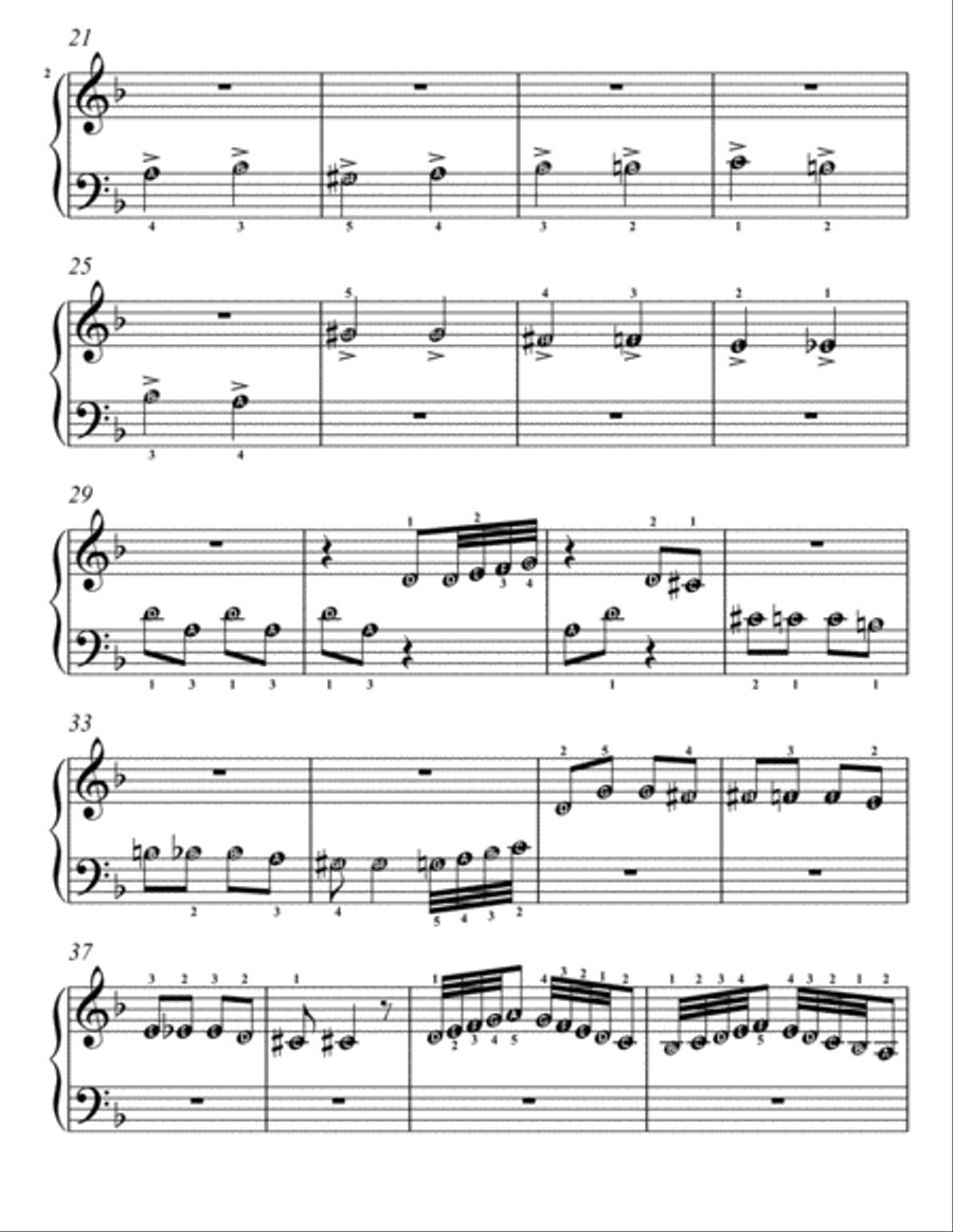 March of the Dwarfs Beginner Piano Sheet Music Easy Piano scores gallery preview page 3
