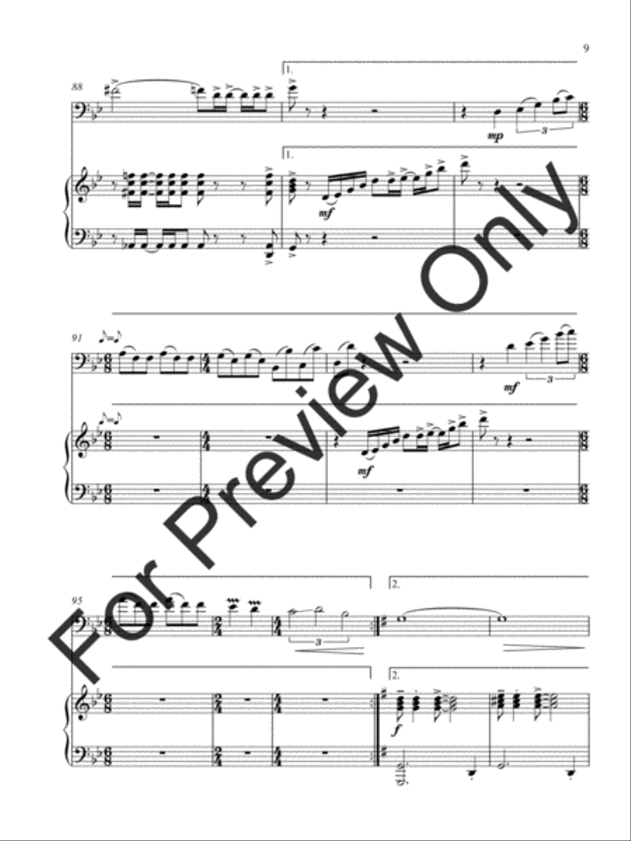 Rhapsody For Trombone Trombone scores gallery preview page 13
