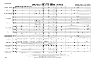 You're the One That I Want (from the musical Grease): Score