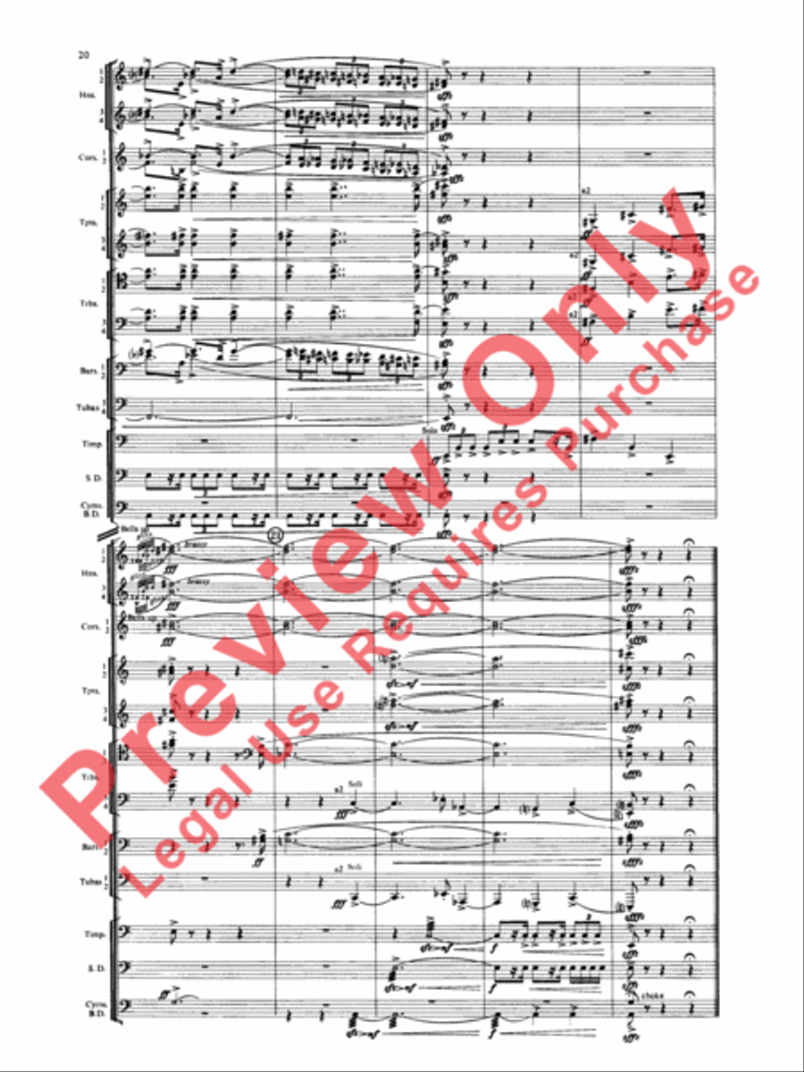 Symphony for Brass and Percussion (score only) Concert Band scores gallery preview page 23