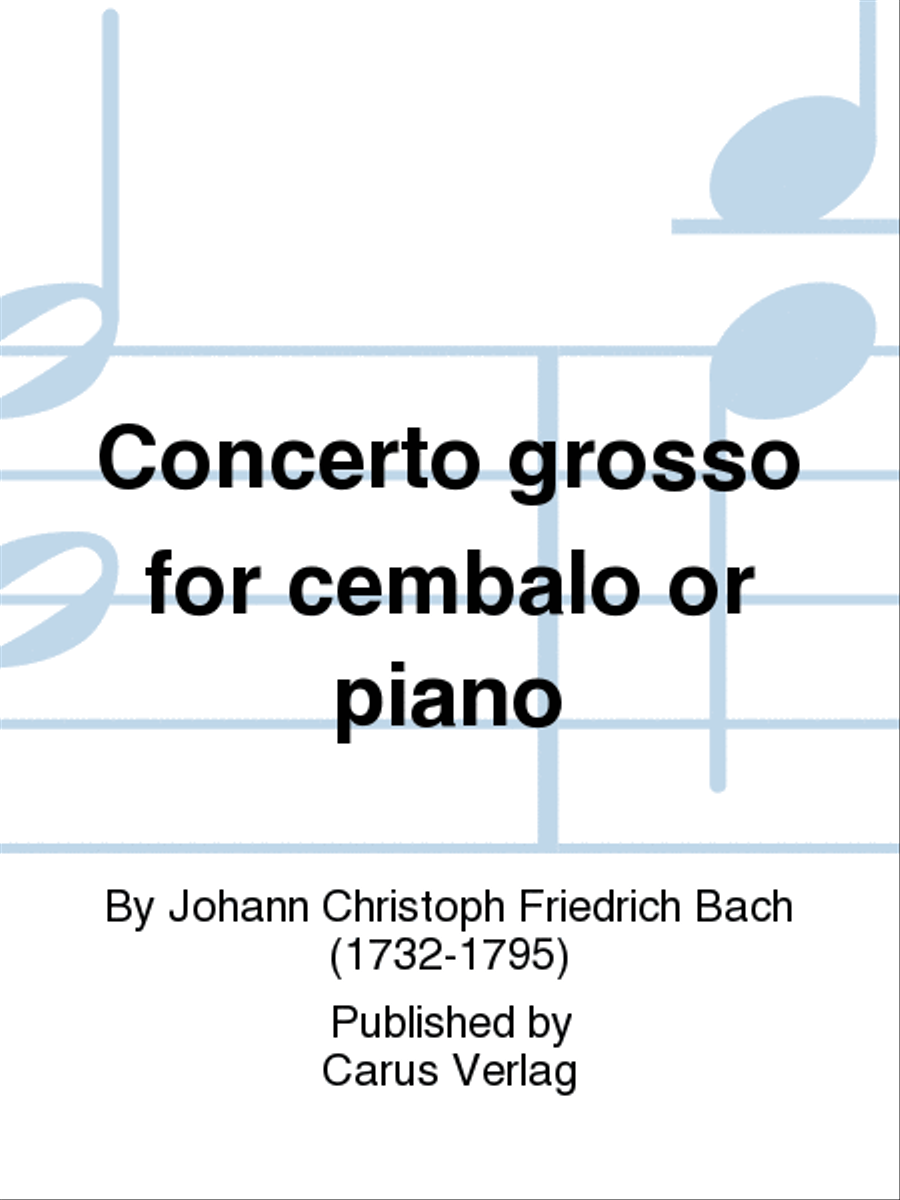 Concerto grosso for cembalo or piano Viola scores gallery preview page 1