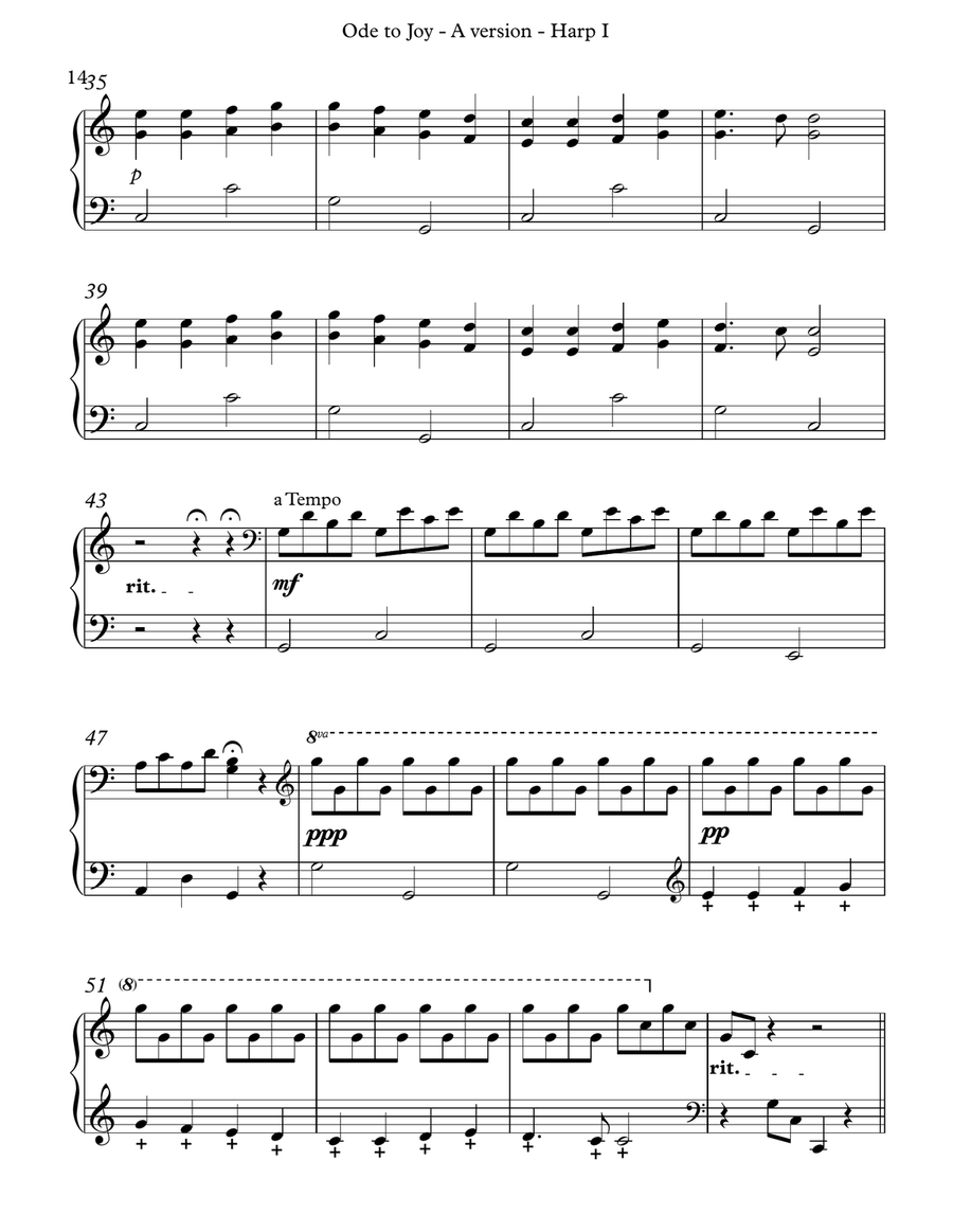 Ode to Joy, A Version Harp I image number null