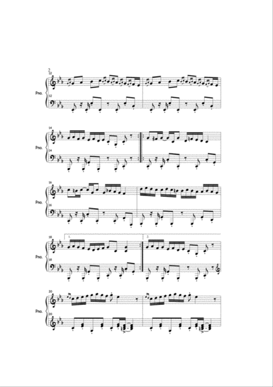NIhavend longa Piano Solo scores gallery preview page 2