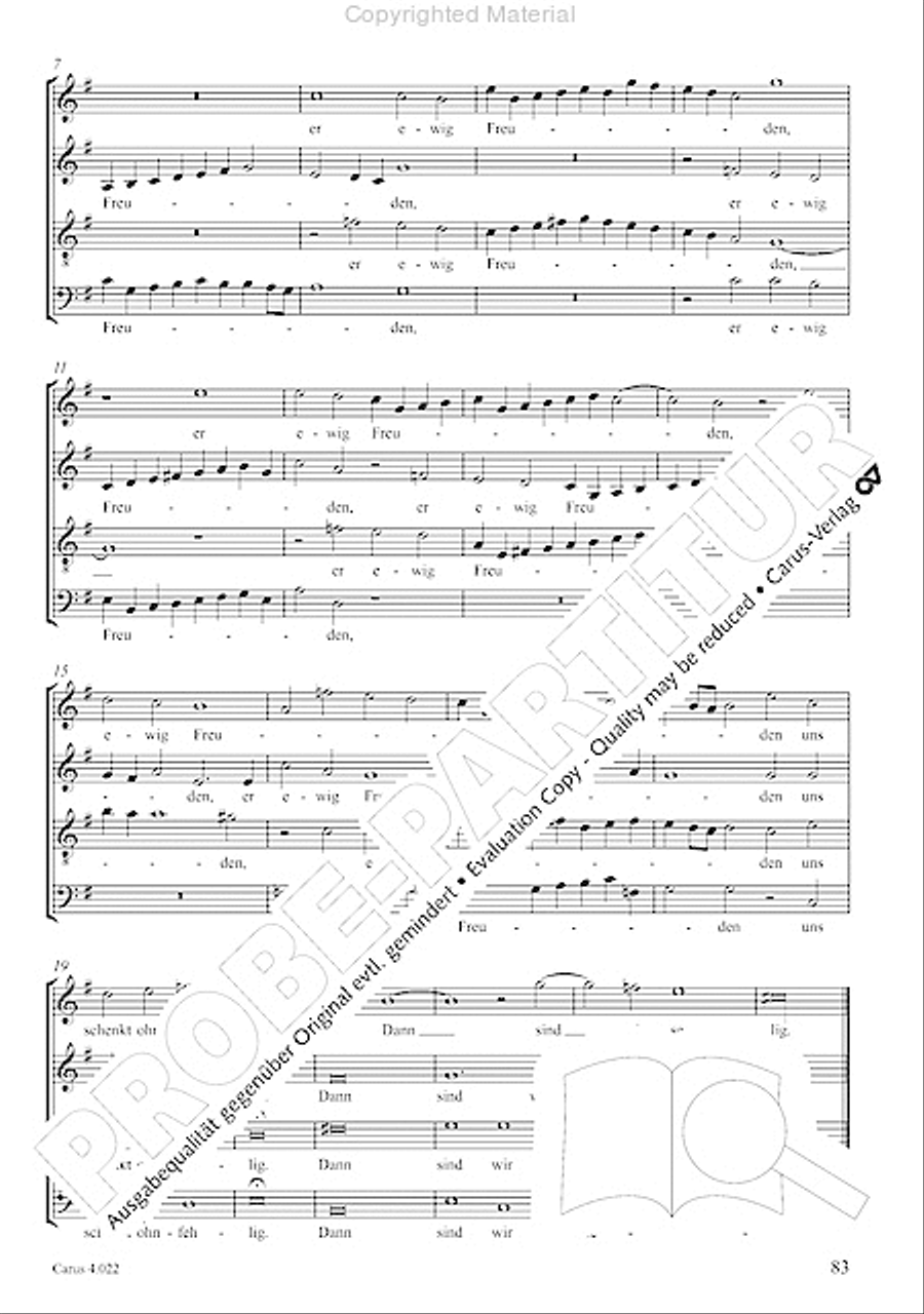 Deutsche Spruche von Leben und Tod 4-Part scores gallery preview page 16