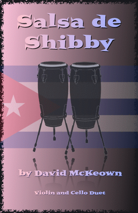 Book cover for Salsa de Shibby, for Violin and Cello Duet