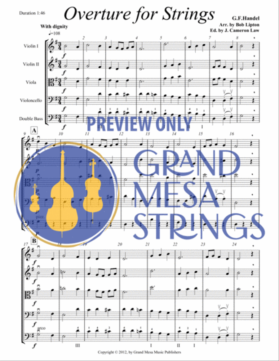 Overture for Strings Overture for Strings String Orchestra scores gallery preview page 2