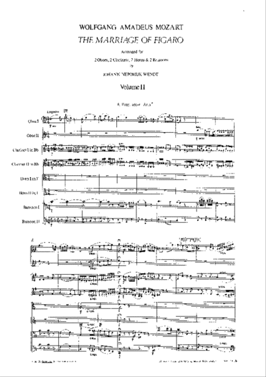 Le Nozze di Figaro K. 492 Chamber Music scores gallery preview page 2