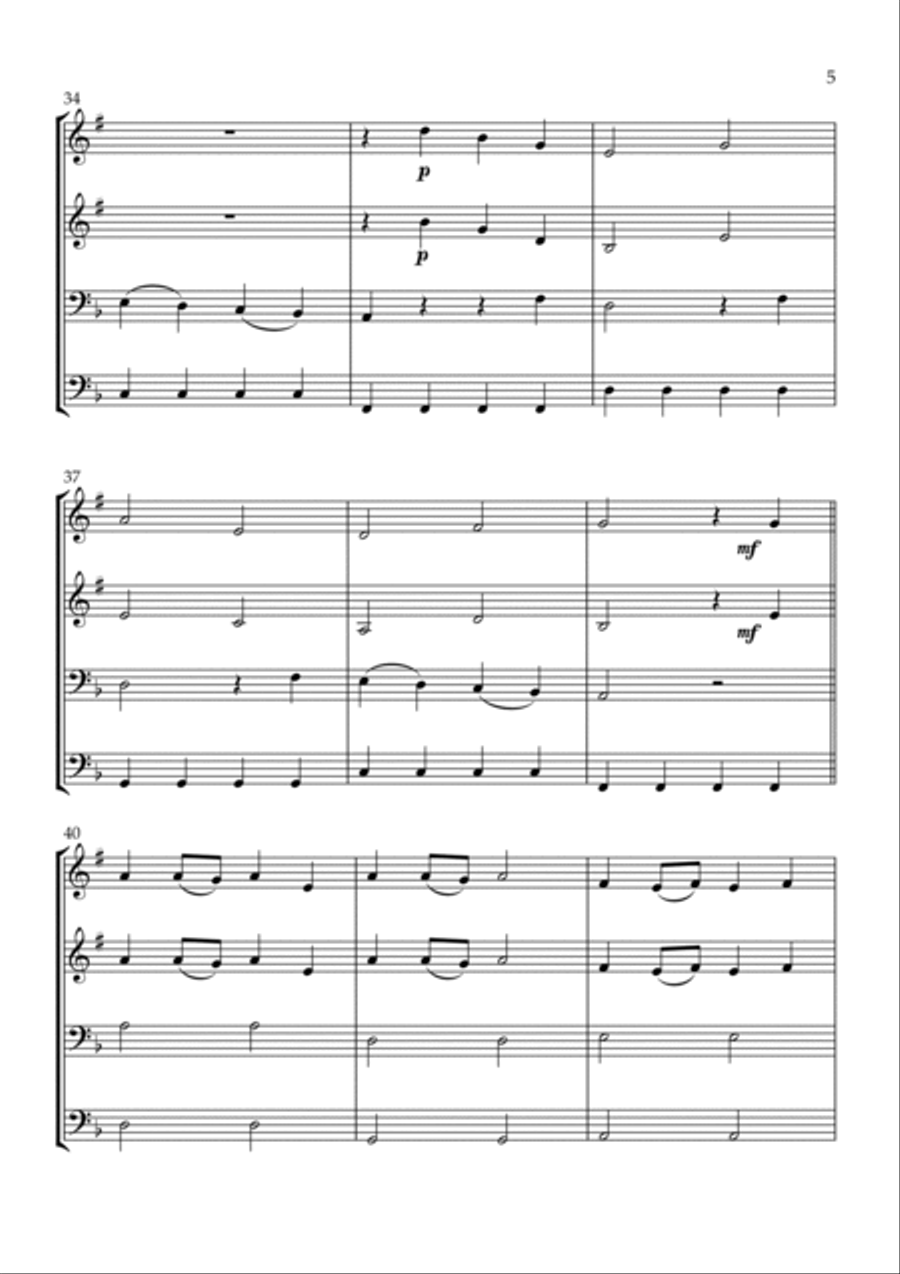 Flowers Flowers Trombone scores gallery preview page 5