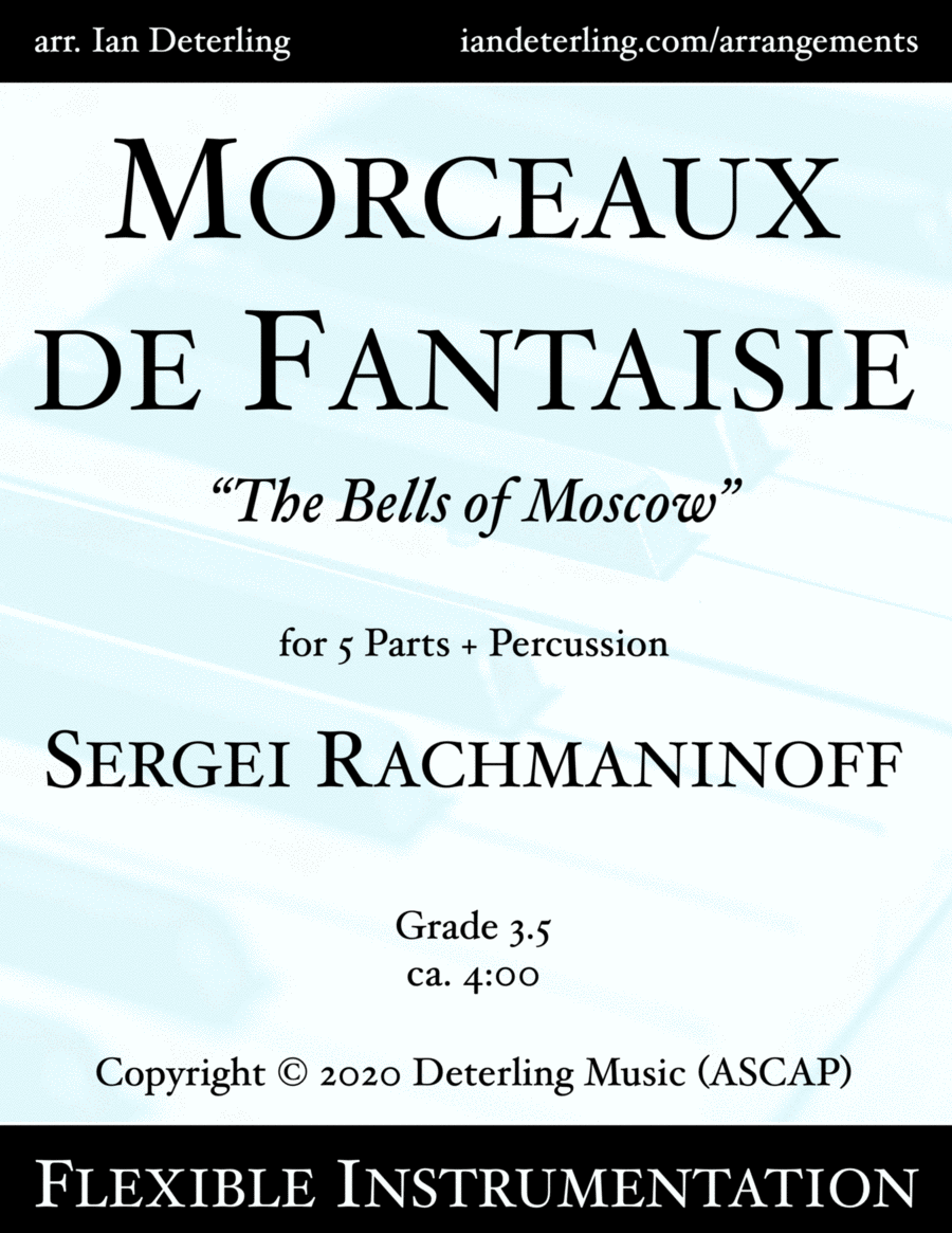 Morceaux de Fantaisie "The Bells of Moscow" (flexible instrumentation) image number null