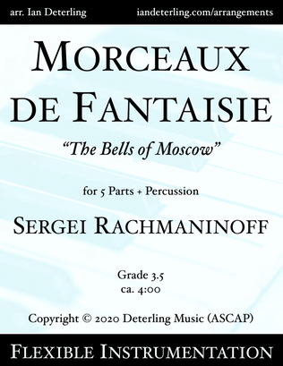 Book cover for Morceaux de Fantaisie "The Bells of Moscow" (flexible instrumentation)
