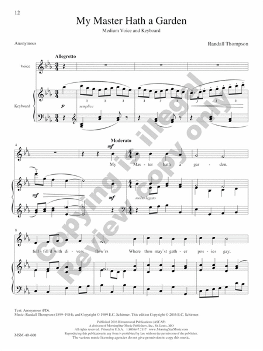 Seasons and Celebrations: General (Summer) High Voice scores gallery preview page 27
