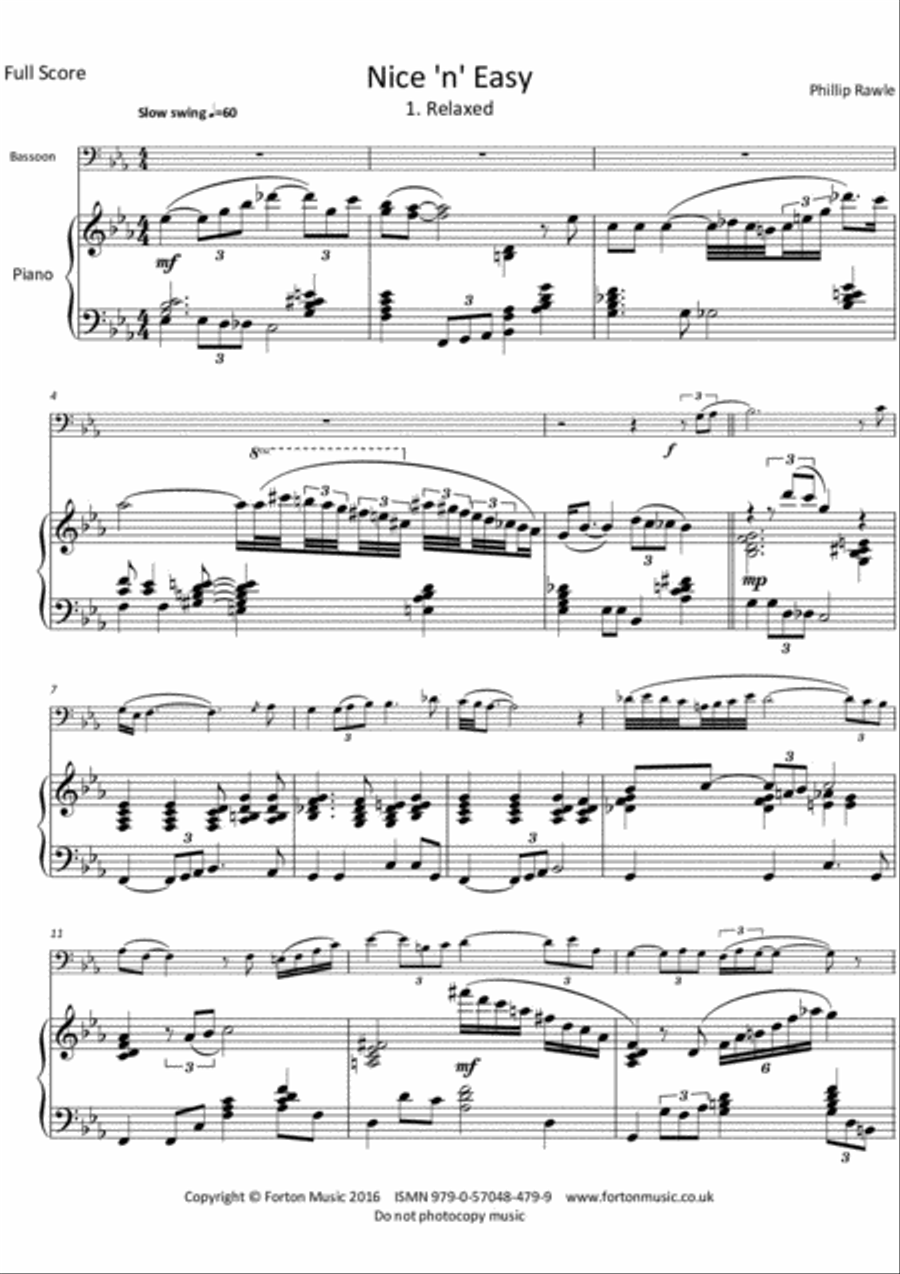 Nice 'n' Easy and Jazz Dances Bassoon Solo scores gallery preview page 2
