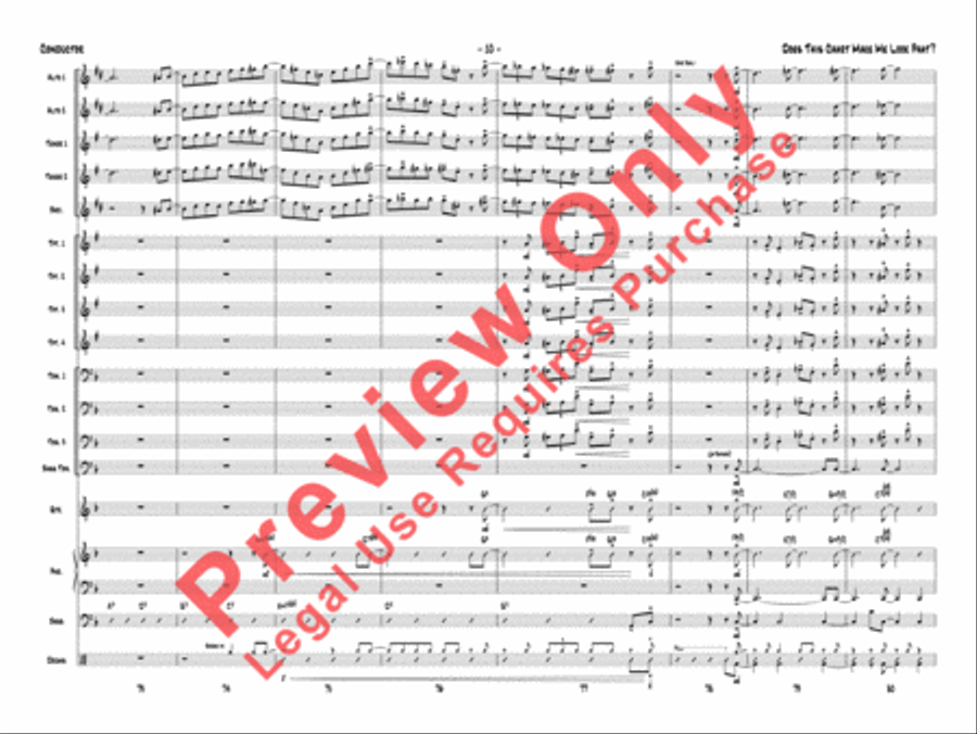 Does This Chart Make Me Look Phat? Jazz Ensemble scores gallery preview page 13