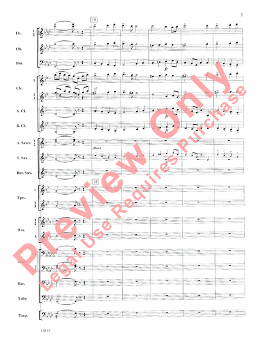 Symphony No. 9 New World, Finale Concert Band scores gallery preview page 6