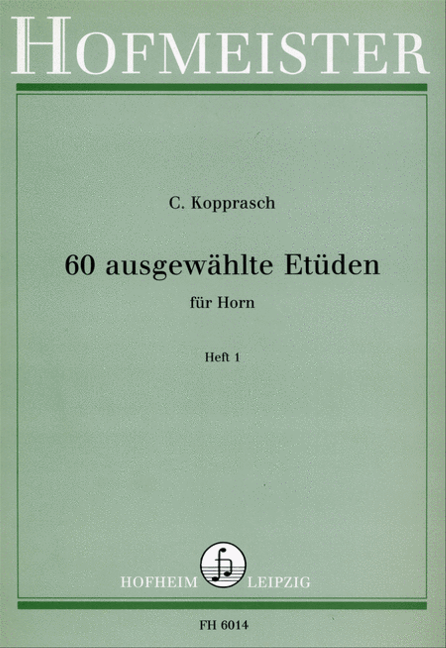 60 Etüden, Heft 1 Horn scores gallery preview page 1