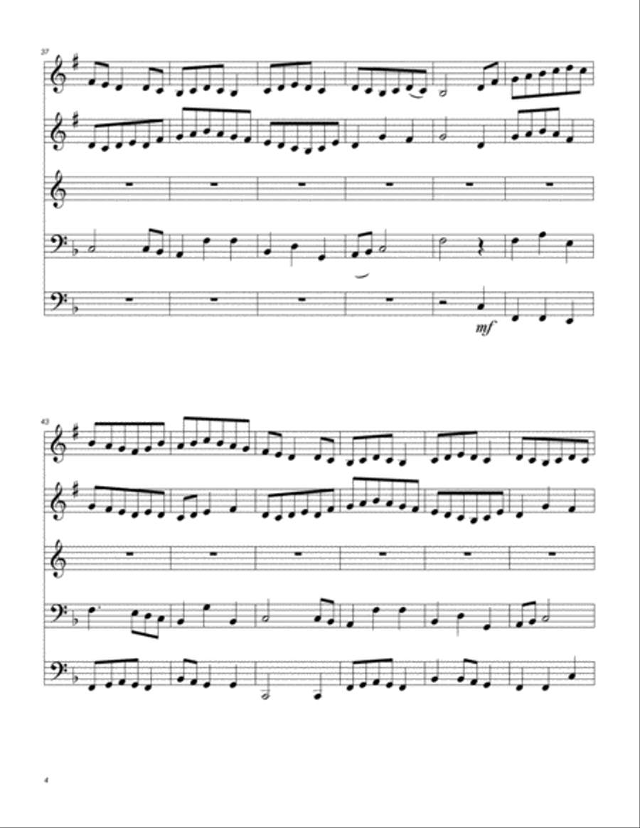 The Ash Grove Brass Ensemble scores gallery preview page 5