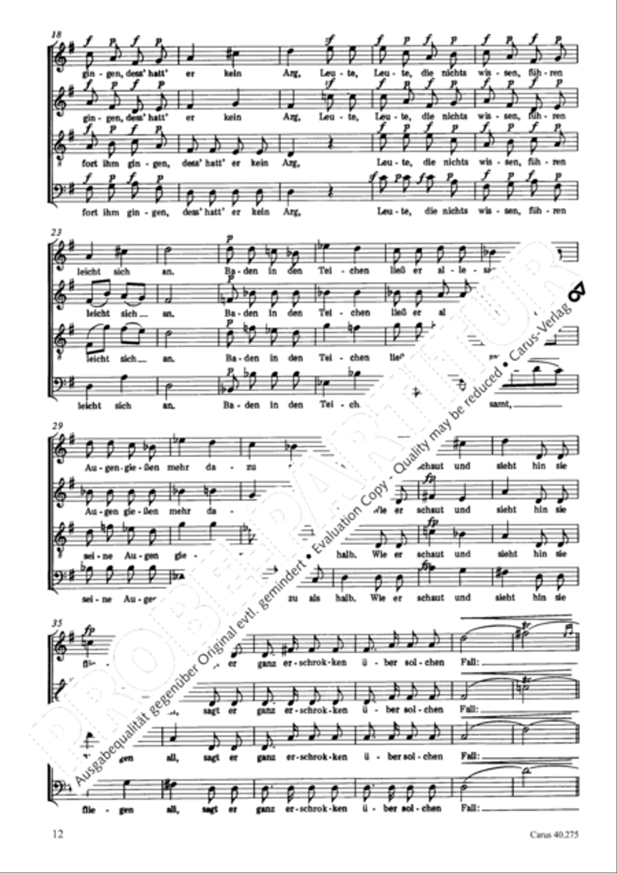 Romanzen und Balladen III op. 145 Choir scores gallery preview page 13