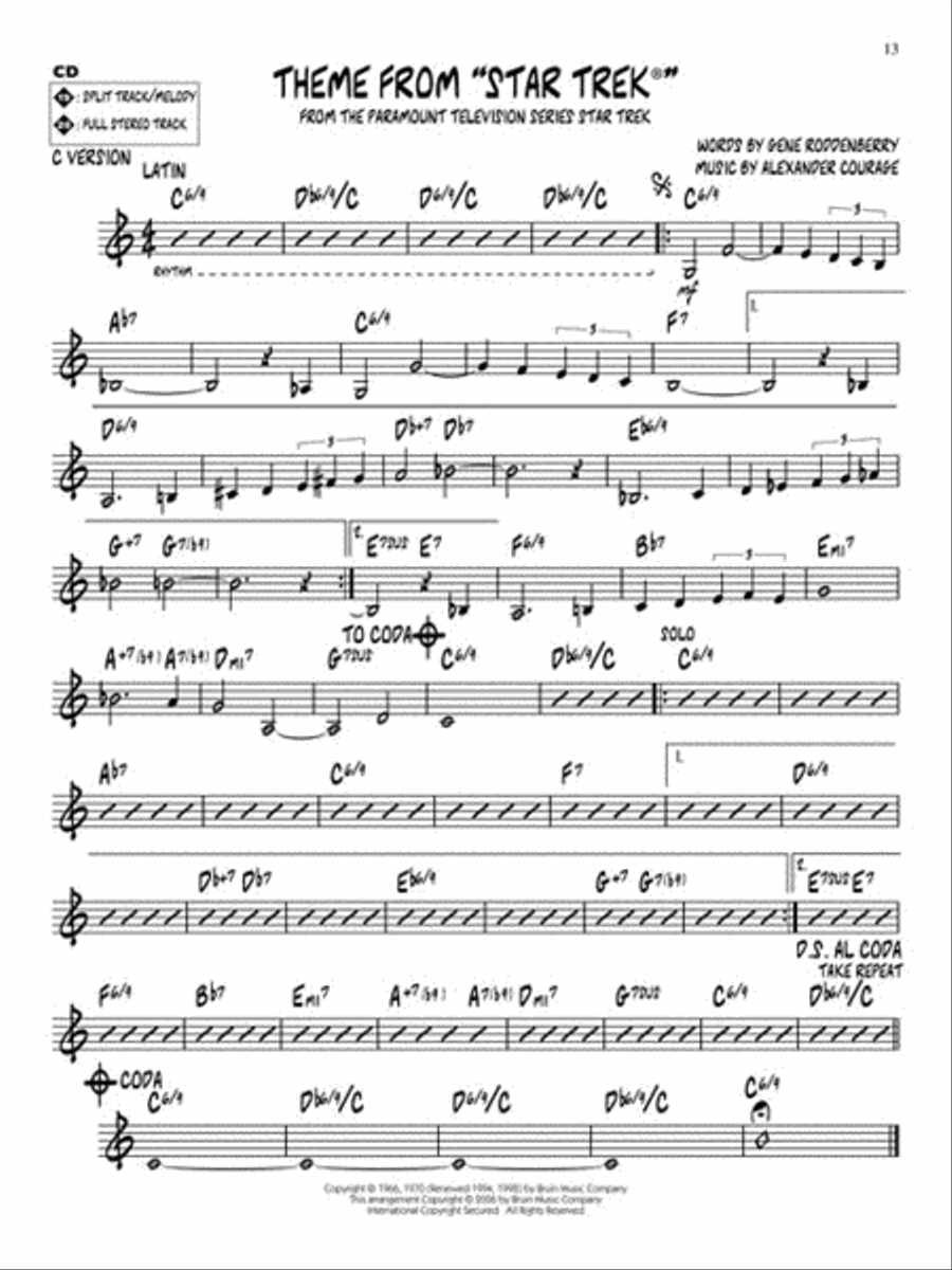 TV Tunes C Instrument scores gallery preview page 6