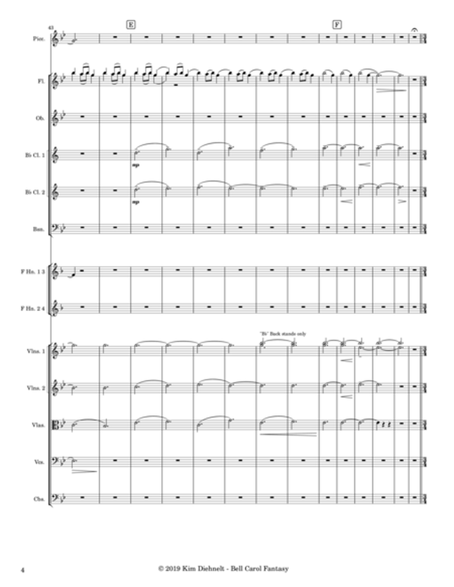 Bell Carol Fantasy for Orchestra (Score) - Score Only image number null