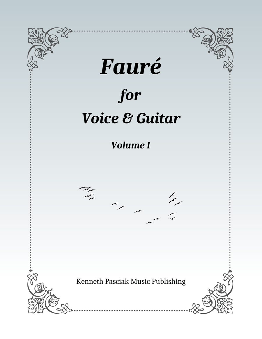 Fauré for Voice & Guitar, Volume I Chamber Music scores gallery preview page 1