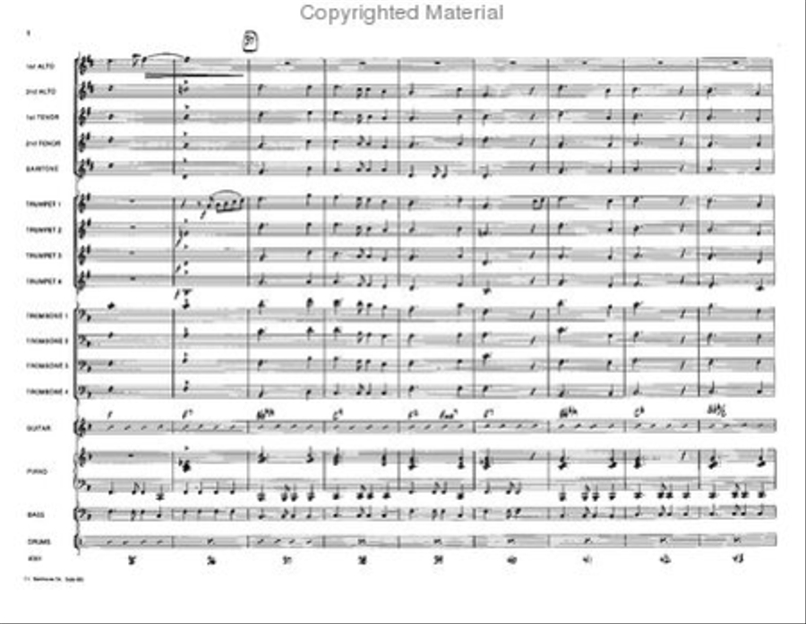 Missed You Jazz Ensemble scores gallery preview page 6