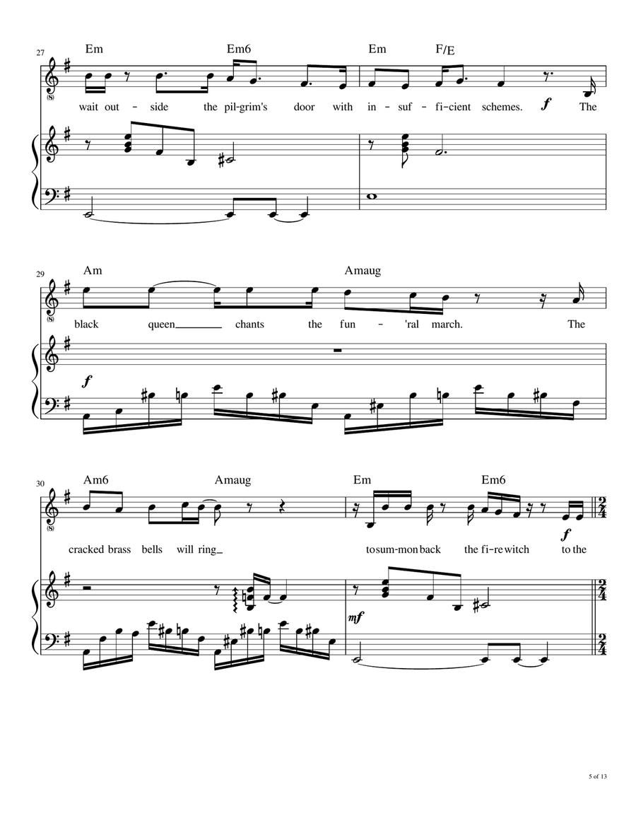 In The Court Of The Crimson King Voice scores gallery preview page 6