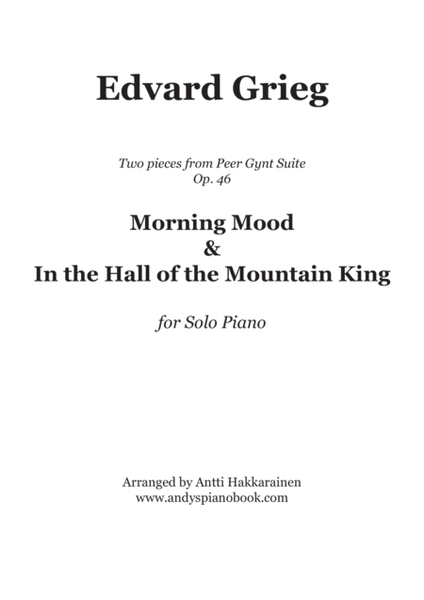 Morning Mood & In the Hall of the Mountain King image number null