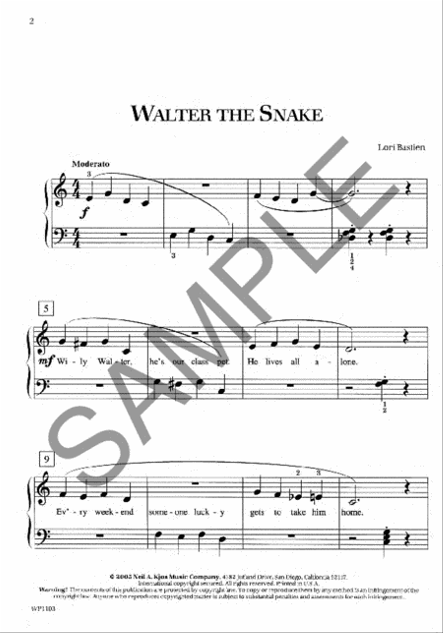 Walter the Snake Piano Method scores gallery preview page 2