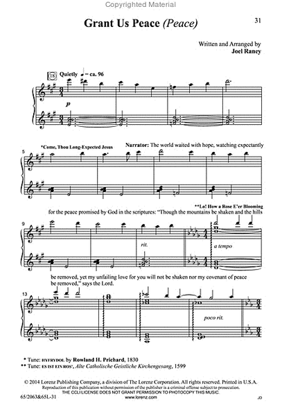 Love Came Down at Christmas - SATB Score with Performance CD image number null
