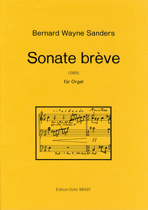 Book cover for Sonate brève für Orgel (1989)