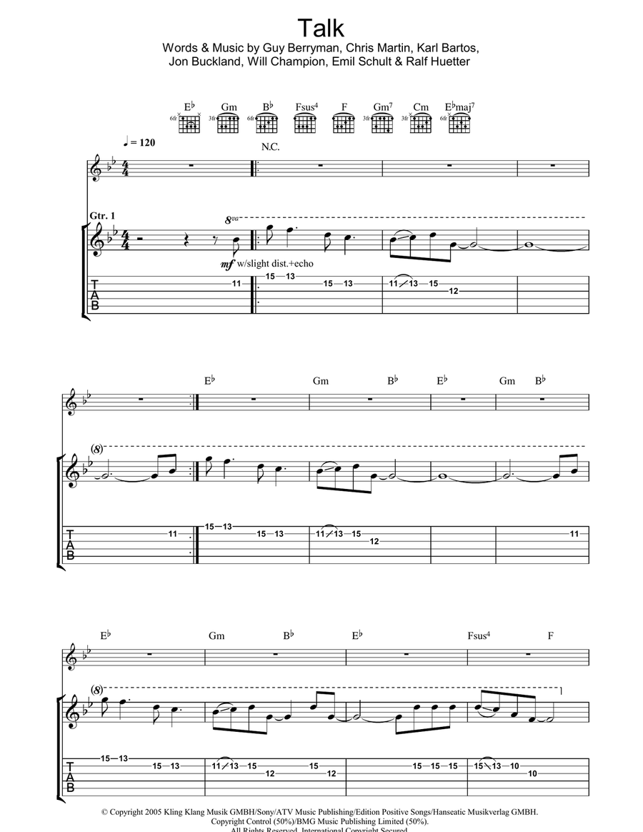 Talk Acoustic Guitar scores gallery preview page 1