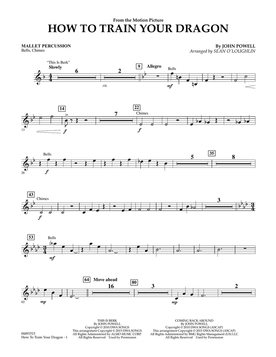 Book cover for How to Train Your Dragon - Mallet Percussion