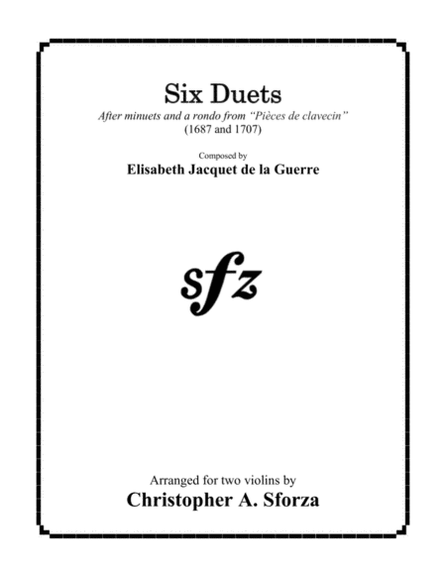 Six Violin Duets after La Guerre image number null