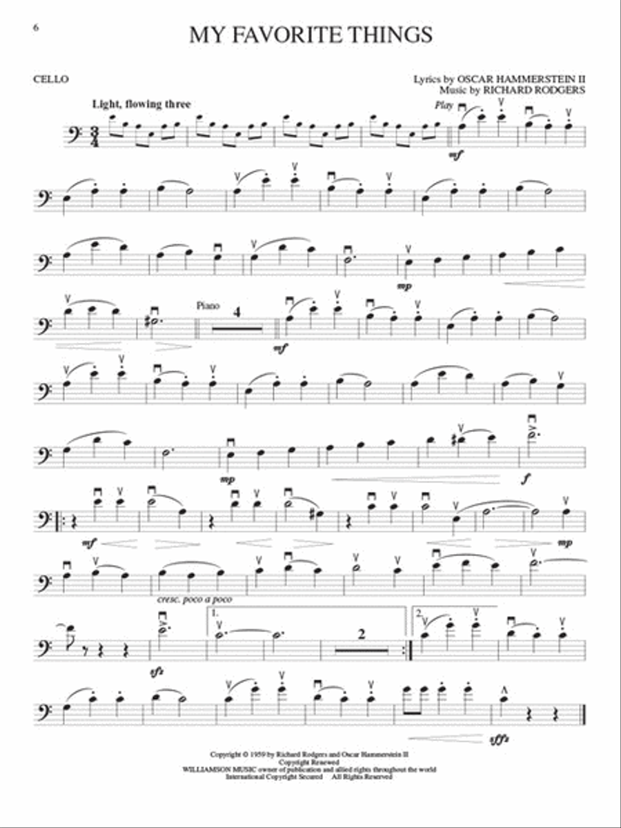 The Sound of Music Cello scores gallery preview page 5