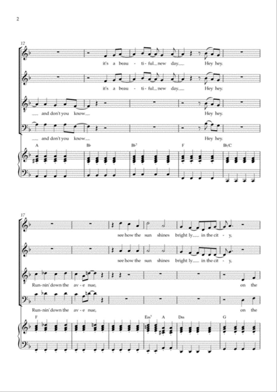Mr. Blue Sky Mr. Blue Sky 4-Part scores gallery preview page 2
