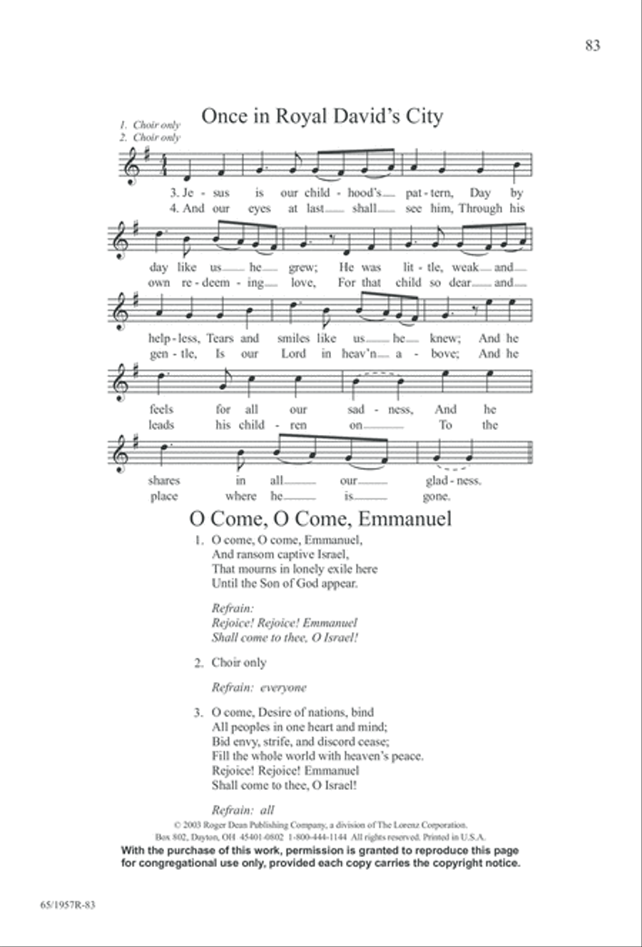 Festival of Lessons and Carols 4-Part scores gallery preview page 84