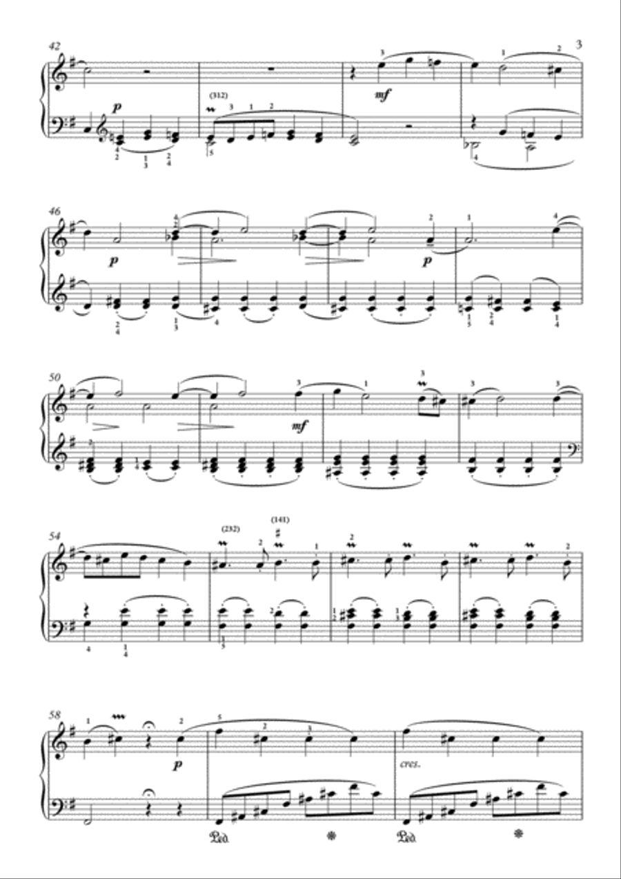 Scarlatti-Sonata in e-minor L.427 K.402(piano) Piano Solo scores gallery preview page 4
