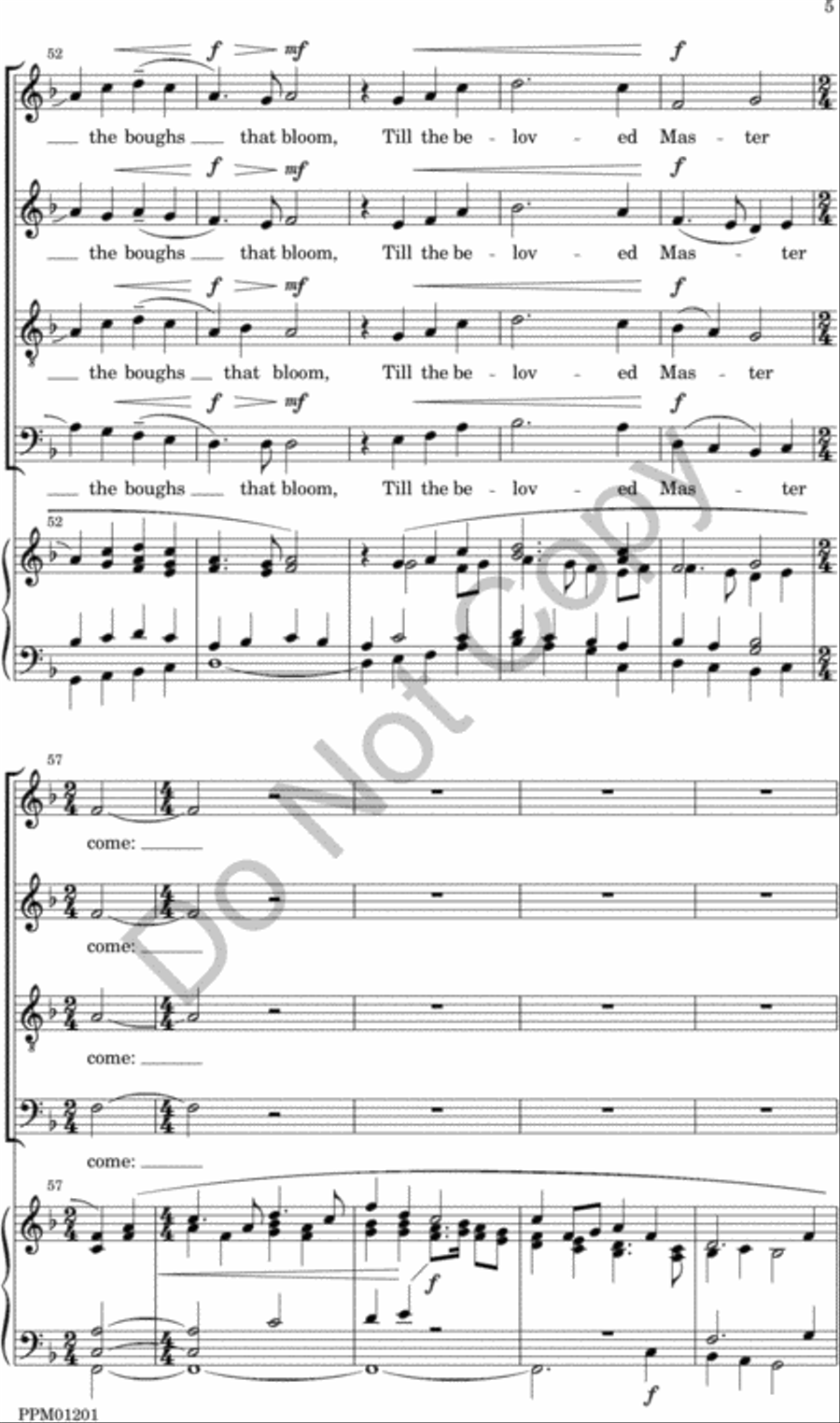 The Garden 4-Part scores gallery preview page 6