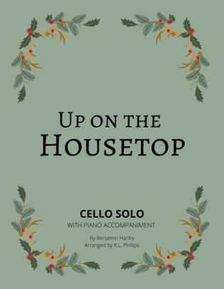 Book cover for Up on the Housetop - Cello Solo with Piano Accompaniment