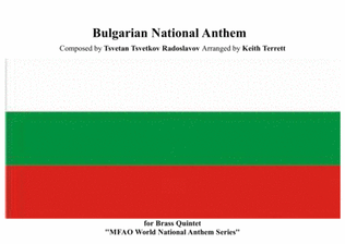 Book cover for Bulgarian National Anthem (Mila Rodino) for Brass Quintet (MFAO World National Anthem Series)