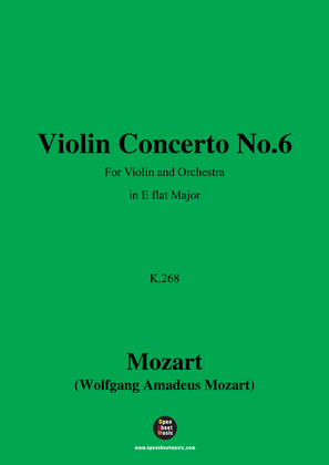 Book cover for W. A. Mozart-Violin Concerto No.6
