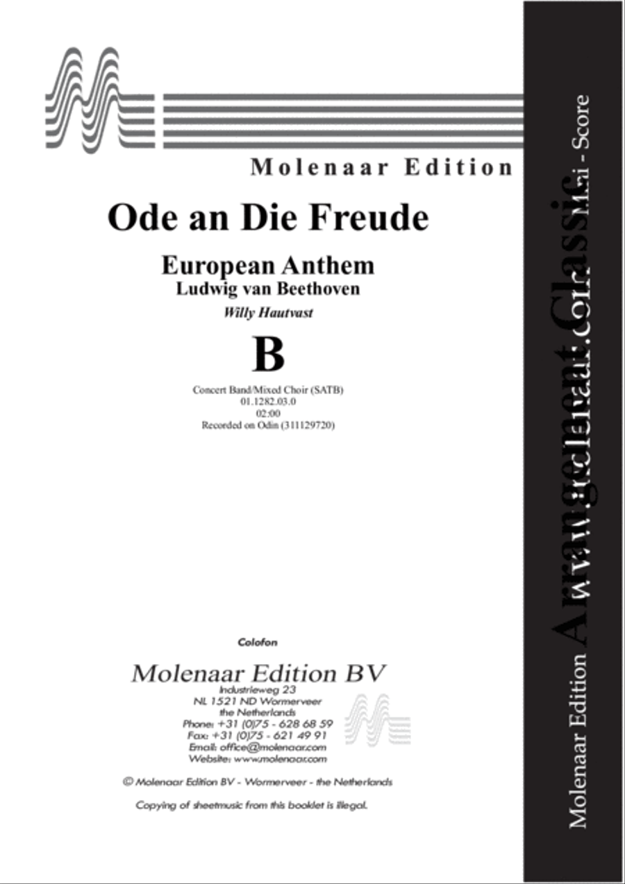 Ode an die Freude Ode an die Freude SAT scores gallery preview page 2