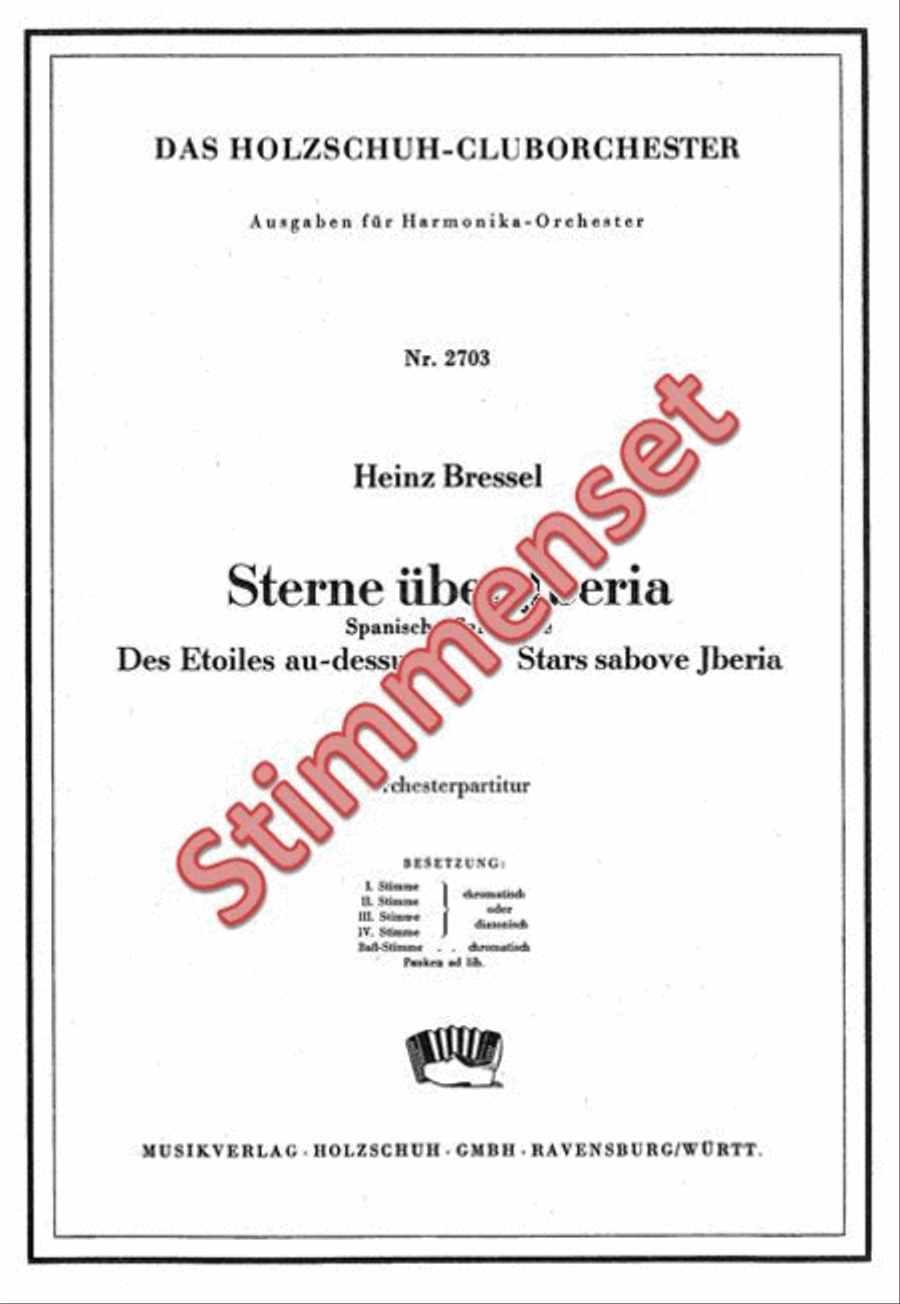 Sterne über Iberia Accordion Orchestra scores gallery preview page 1