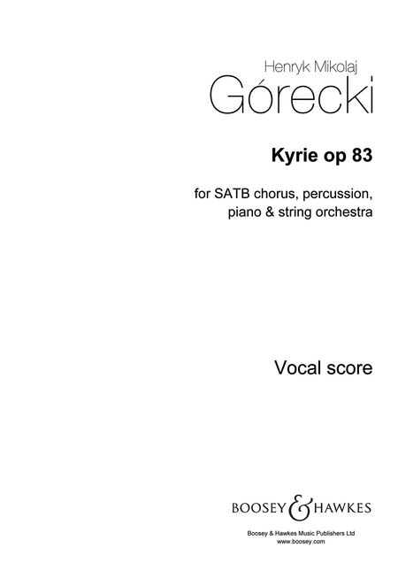 Kyrie, Op. 83