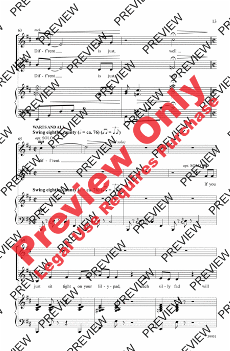 Honk! - SoundTrax CD (CD only) Choir scores gallery preview page 12