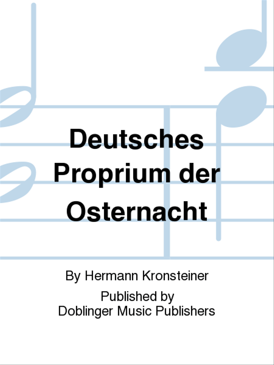 Deutsches Proprium der Osternacht 4-Part scores gallery preview page 1