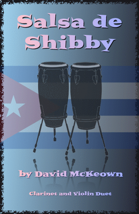 Book cover for Salsa de Shibby, for Clarinet and Violin Duet