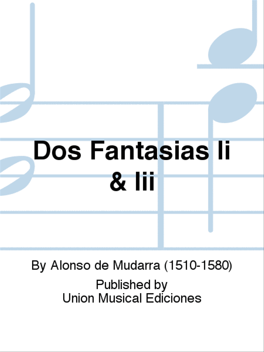 Dos Fantasias Ii & Iii Acoustic Guitar scores gallery preview page 1