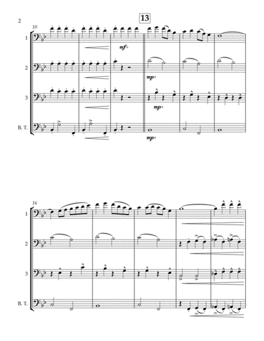 Sleigh Ride - Trombone Quartet image number null