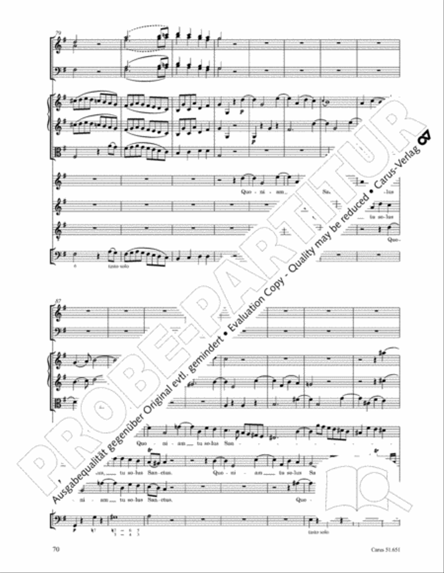 C Minor Mass, K. 427 (Missa in c KV 427) 4-Part scores gallery preview page 86